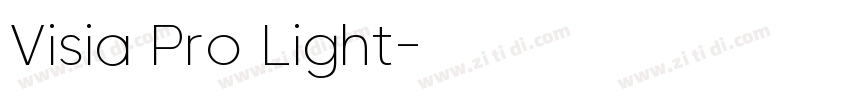 Visia Pro Light字体转换 Visia Pro Light字体转换